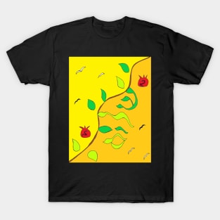 Shalom in the Vine Yellow and Orange T-Shirt